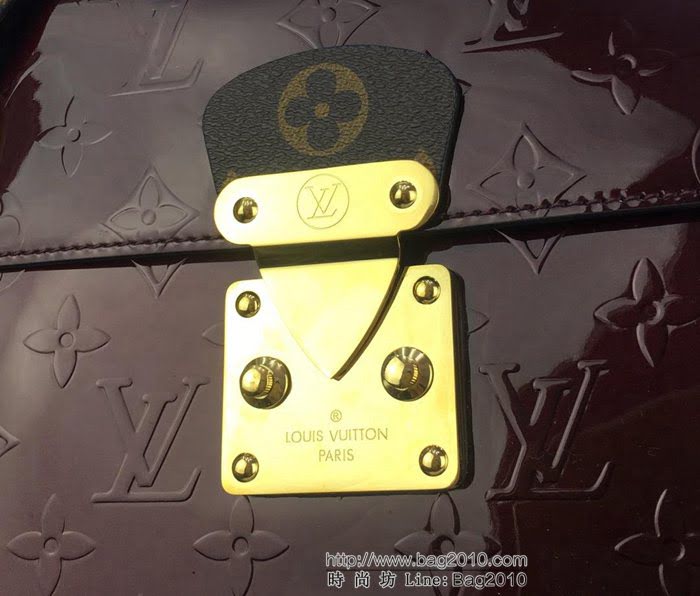 路易威登LV 女包漆皮 頂級原單 M90373 Monogram Vernis漆面牛皮 Spring Street手袋 風格百搭 手提肩背斜挎包  YDH2584